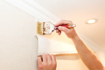 Pose de papier peint à Frontonas — revêtements muraux et toiles de verre